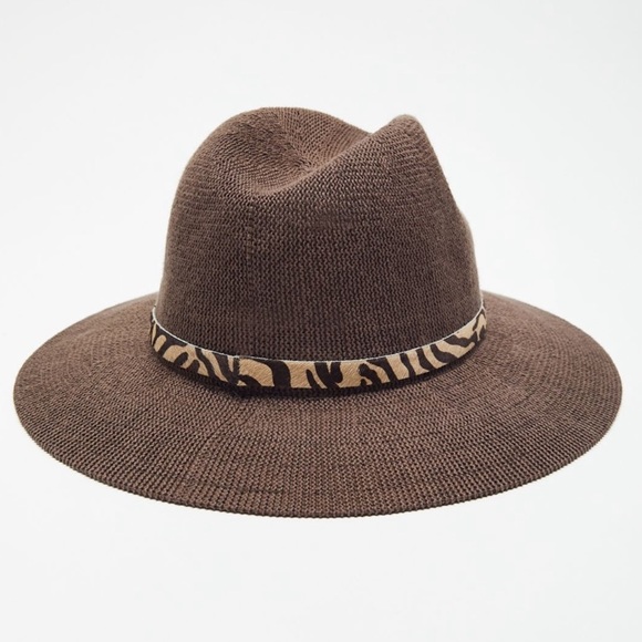 Urban Outfitters Faye Panama hat, brown. - Picture 2 of 7